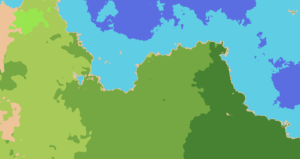 Procedural Terrain Generation Showing Different Biomes