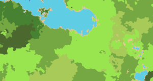 Procedural Terrain Generation Showing Different Biomes